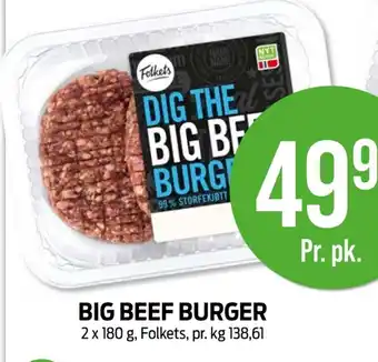Kiwi FOLKETS Big beef burger tilbud