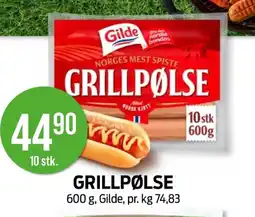 Kiwi GILDE Grillpølse tilbud