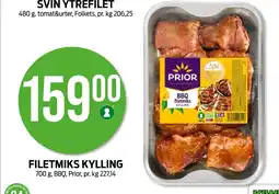 Kiwi PRIOR Filetmiks kylling tilbud