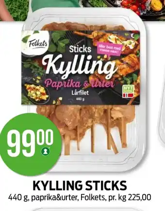 Kiwi FOLKETS Kylling sticks tilbud