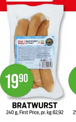 Kiwi Bratwurst tilbud