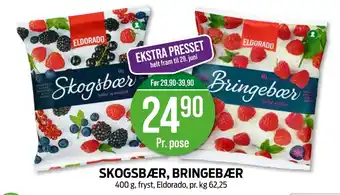 Kiwi ELDORADO Skogsbær, bringebær tilbud