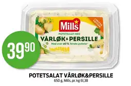 Kiwi MILLS Potetsalat vårløk&persille tilbud