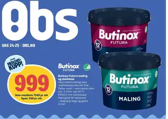 Coop Obs BUTINOX Futura maling og dekkbeis tilbud