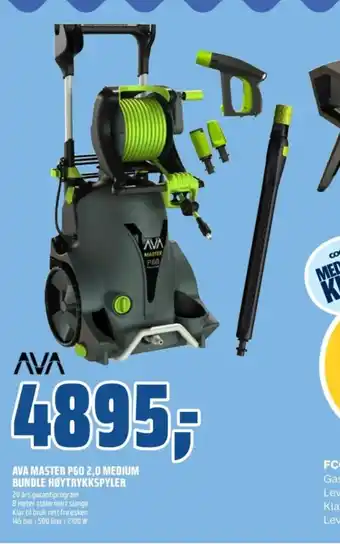 Coop Obs AVA master p60 2,0 medium bundle høytrykkspyler tilbud