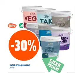 Coop Obs INFRA interiørmaling tilbud