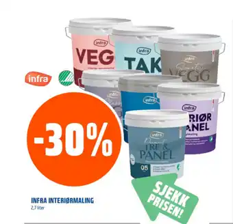 Coop Obs INFRA interiørmaling tilbud