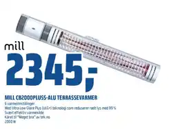 Coop Obs MILL cb2000pluss-alu terrassevarmer tilbud