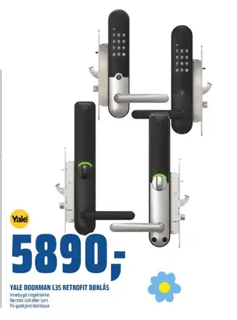 Coop Obs YALE doorman l3s retrofit dørlås tilbud