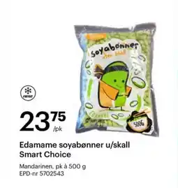 Storcash Edamame soyabønner u/skall Smart Choice tilbud