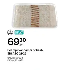 Storcash Scampi Vannamei nobashi tilbud