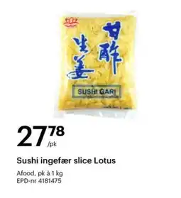 Storcash Sushi ingefær slice Lotus tilbud