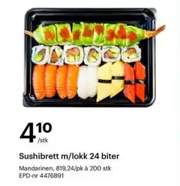 Storcash Sushibrett m/lokk 24 biter tilbud