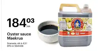 Storcash Oyster sauce Maekrua tilbud