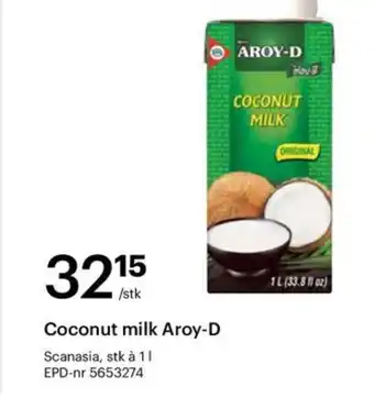 Storcash Coconut milk Aroy-D tilbud