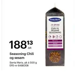Storcash SANTA MARIA Seasoning Chili og sesam tilbud