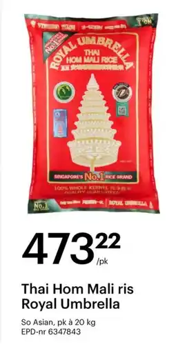 Storcash Thai Hom Mali ris Royal Umbrella tilbud