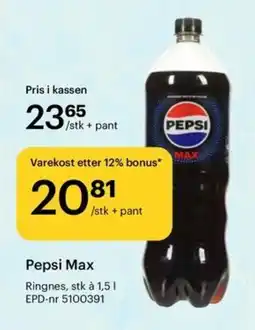 Storcash Pepsi Max tilbud