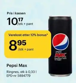 Storcash Pepsi Max tilbud