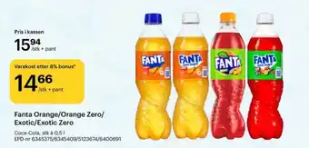 Storcash Fanta Orange/Orange Zero/ Exotic/Exotic Zero tilbud