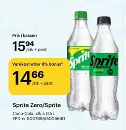 Storcash Sprite Zero/Sprite tilbud
