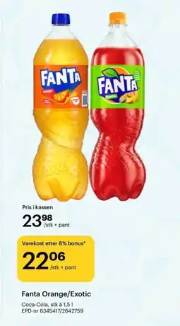 Storcash Fanta Orange/Exotic tilbud