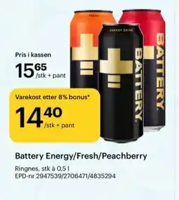 Storcash Battery Energy/Fresh/Peachberry tilbud
