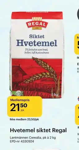 Storcash Hvetemel siktet Regal tilbud