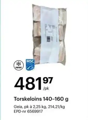 Storcash Torskeloins tilbud