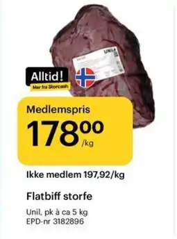 Storcash Flatbiff storfe tilbud