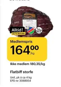Storcash Flatbiff storfe tilbud
