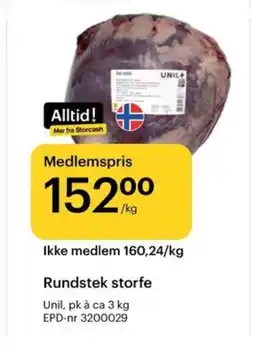 Storcash Rundstek storfe tilbud