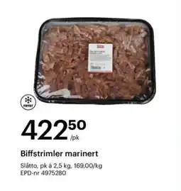 Storcash Biffstrimler marinert tilbud