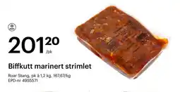 Storcash Biffkutt marinert strimlet tilbud
