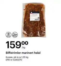 Storcash Biffstrimler marinert halal tilbud