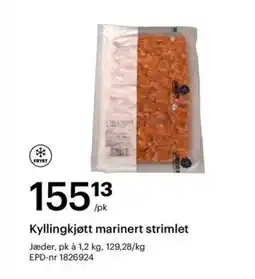Storcash Kyllingkjøtt marinert strimlet tilbud
