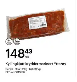 Storcash BERIKA Kyllingkjøtt kryddermarinert Ytterøy tilbud