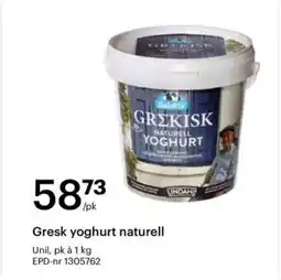 Storcash Gresk yoghurt naturell tilbud
