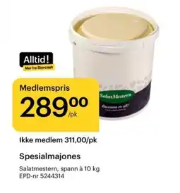 Storcash SALATMESTERN Spesialmajones tilbud