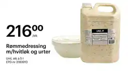 Storcash Rømmedressing m/hvitløk og urter tilbud