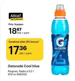 Storcash GATORADE Cool blue tilbud