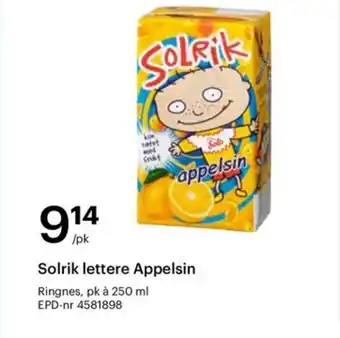 Storcash Solrik lettere Appelsin tilbud