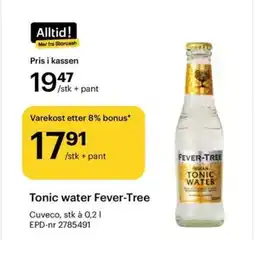 Storcash Tonic water Fever-Tree tilbud