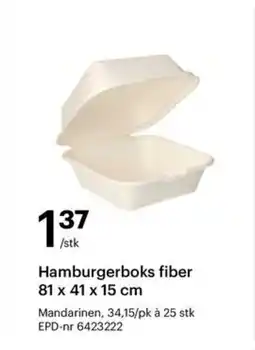Storcash Hamburgerboks fiber tilbud