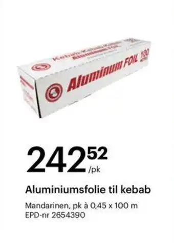 Storcash Aluminiumsfolie til kebab tilbud
