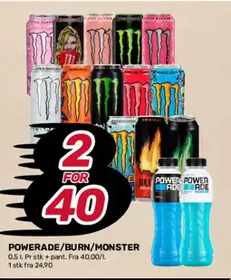 Matkroken Powerade/burn/monster tilbud