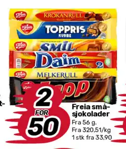 Matkroken Freia små- sjokolader tilbud