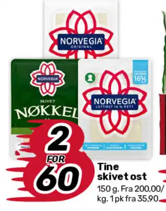Matkroken Tine skivet ost tilbud