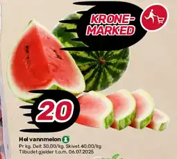 Matkroken Hel vannmelon tilbud