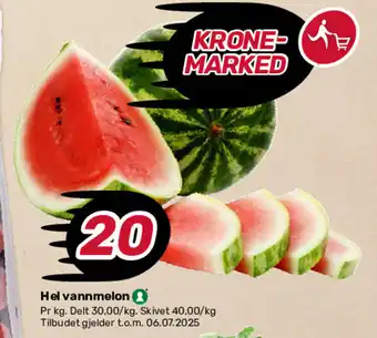 Matkroken Hel vannmelon tilbud